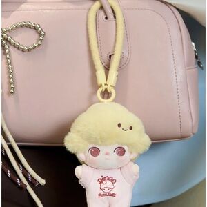 Caramel Coffee Dimoo World Soft-Faced Plush Keychain